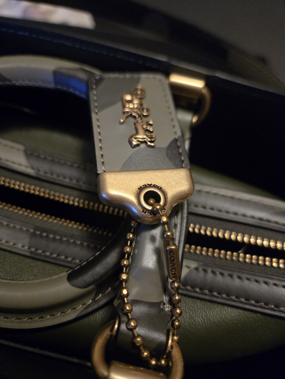 Coach Rogue Camouflage Print Tote with Gold Hardware - Picture 13 of 16